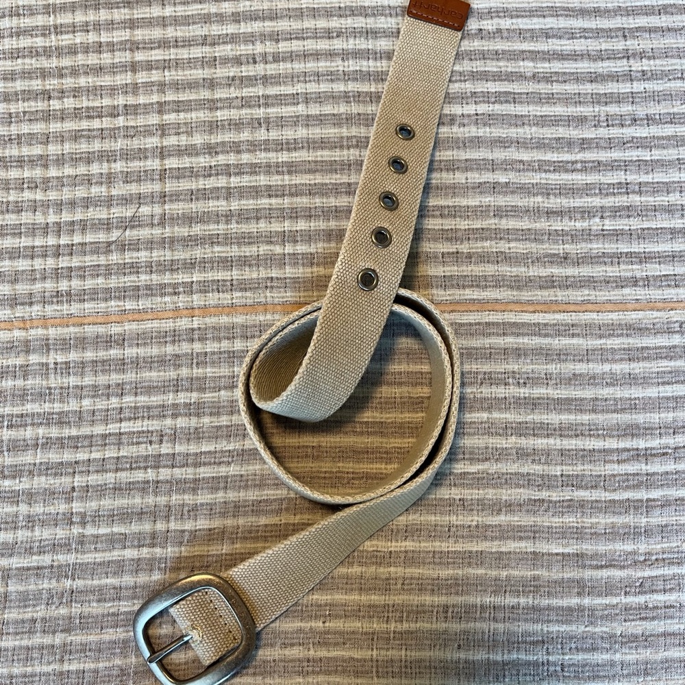 Carhartt Tan Canvas Belt with Silver Buckle